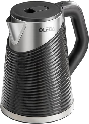 Elektrická rýchlovarná kanvica OLEGA ALG-J88 1800 W, 1,8 l, dvojstenná – čierna