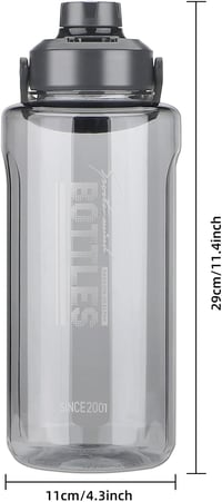 Olerd 2 Literes Ivópalack Gyümölcsszűrővel - 2100ml BPA-mentes Kulacs Fogantyúval, Szivárgásmentes Sportpalack Túrázáshoz, Edzéshez, Kerékpá 7