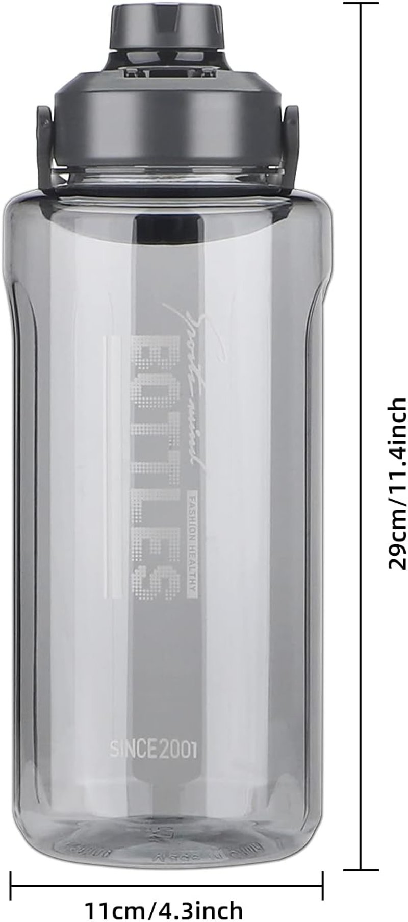 Olerd 2 Literes Ivópalack Gyümölcsszűrővel - 2100ml BPA-mentes Kulacs Fogantyúval, Szivárgásmentes Sportpalack Túrázáshoz, Edzéshez, Kerékpá