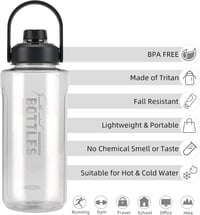 Olerd 2 Literes Ivópalack Gyümölcsszűrővel - 2100ml BPA-mentes Kulacs Fogantyúval, Szivárgásmentes Sportpalack Túrázáshoz, Edzéshez, Kerékpá 4