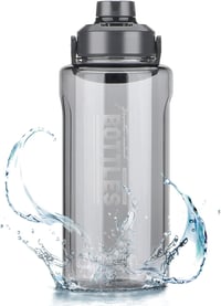 Olerd 2 Literes Ivópalack Gyümölcsszűrővel - 2100ml BPA-mentes Kulacs Fogantyúval, Szivárgásmentes Sportpalack Túrázáshoz, Edzéshez, Kerékpá 1