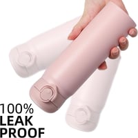Olerd 500ml rozsdamentes acél termosz - hideg-meleg tartó, szorítható, sport és iskolai vízpalack rózsaszín 7
