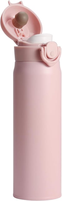 Olerd 500ml rozsdamentes acél termosz - hideg-meleg tartó, szorítható, sport és iskolai vízpalack rózsaszín 3