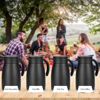 Olerd 750ml Vákuum Izolált Rozsdamentes Kancsó Kerámia Bevonattal Kávéhoz Teához 7