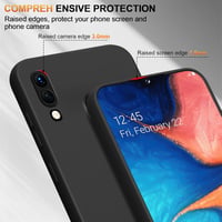 Olgary Samsung Galaxy A20e szilikon TPU tok - fekete 4