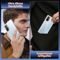 Olgary priehľadný TPU kryt pre Xiaomi Redmi Note 10 Pro (4G) 6,67" – tenký, nárazuvzdorný, silikónový zadný kryt odolný voči poškriabaniu 7