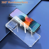 Olgary priehľadný TPU kryt pre Xiaomi Redmi Note 10 Pro (4G) 6,67" – tenký, nárazuvzdorný, silikónový zadný kryt odolný voči poškriabaniu 6