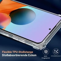 Olgary priehľadný TPU kryt pre Xiaomi Redmi Note 10 Pro (4G) 6,67" – tenký, nárazuvzdorný, silikónový zadný kryt odolný voči poškriabaniu 3