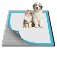 Silikónový držiak na podložky pre psov Oliggive 60x60 cm, protišmyková miska s vysokým okrajom a ochranou proti pretečeniu, prenosná toaleta pre šteňatá na ochranu podlahy v domácnosti, svetlosivá 1