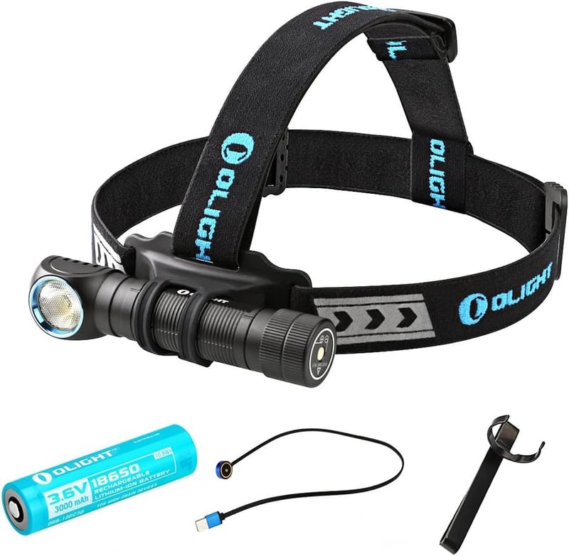 Olight H2R Nova LED fejlámpa 2300 lumen, 18650 akkumulátor, 5 fokozat, kerékpár camping túrázás