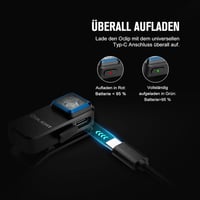 OLIGHT Oclip Mini LED zseblámpa piros fénnyel, 300 lumen USB-C töltős - Black 6