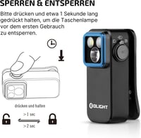 OLIGHT Oclip Pro Mini LED zseblámpa USB-C töltéssel, 500 lm fényerő 6
