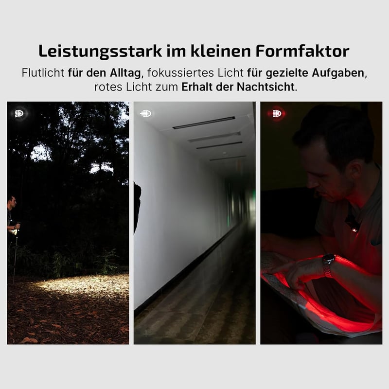 OLIGHT Oclip Pro Mini LED zseblámpa USB-C töltéssel, 500 lm fényerő