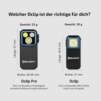 OLIGHT Oclip Pro Mini LED zseblámpa USB-C töltéssel, 500 lm fényerő 9