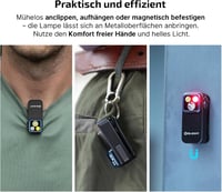 OLIGHT Oclip Pro Mini LED zseblámpa USB-C töltéssel, 500 lm fényerő 3