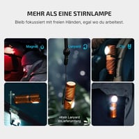 OLIGHT Perun 3 Mini fejlámpa 1250 lumen, vízálló, piros fény, 8 mód - Orange 5