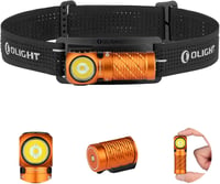 OLIGHT Perun 3 Mini fejlámpa 1250 lumen, vízálló, piros fény, 8 mód - Orange 1
