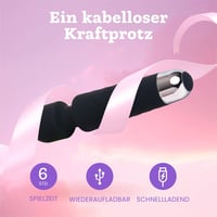 Oliver James Vezeték Nélküli Masszírozó Pálca - 20 Rezgéstípus, 8 Sebesség, Hát, Nyak, Váll és Láb Masszázshoz - USB Tölthető, Vízálló Szili 5
