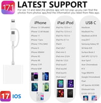 Oliveria Apple MFI Tanúsított Lightning SD Kártya Olvasó iPhone és iPad Készülékekhez - Kamera Adatátvitel Kompatibilis Adapter 7