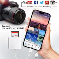 Oliveria Apple MFI Tanúsított Lightning SD Kártya Olvasó iPhone és iPad Készülékekhez - Kamera Adatátvitel Kompatibilis Adapter 6