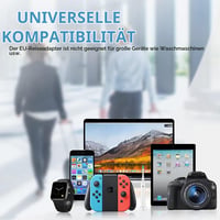 Oliveria putni adapter 2 kom., s britanskog (UK) na europski (EU) priključak, s 3-polnog britanskog utikača tipa G na tip C, za Francusku, Irsku, Nizozemsku, Poljsku 5