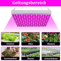 Lampă LED pentru plante Ollewiellan cu 225 LED-uri, iluminare cu spectru complet, 4050LM, 45W, pentru plante de interior, legume, flori, răsaduri și sere 5