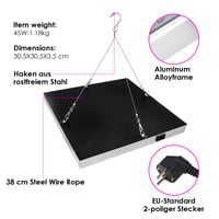 Lampă LED pentru plante Ollewiellan cu 225 LED-uri, iluminare cu spectru complet, 4050LM, 45W, pentru plante de interior, legume, flori, răsaduri și sere 4