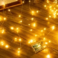 Ollny 5m-es Elemes LED Fényfüzér - 50 Meleg Fehér LED, Réz Vezetékes, IP44 Vízálló Dekoráció Hálószobába, Partira, Esküvőre 1