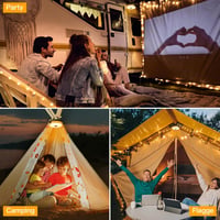 Ollny Camping Fairy Lights 10m Hordozható Töltödhető Kültéri Lámpa 7