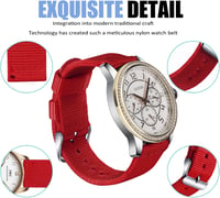 OLLREAR Uniszex Nylon Óraszíj Ezüst Fém Csattal 20 mm 4