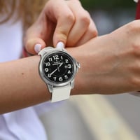 OLLREAR Uniszex Nylon Óraszíj Rozsdamentes Acél Ezüst Csattal 20 mm 7