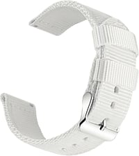 OLLREAR Uniszex Nylon Óraszíj Rozsdamentes Acél Ezüst Csattal 20 mm 1