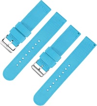 OLLREAR Uniszex Nylon Óraszíj Rozsdamentes Acél Ezüst Csattal 20 mm 2
