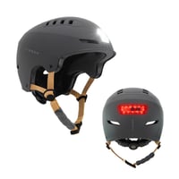 Cyklistická prilba Olsson & Brothers Urban Light s 360° LED svetlom – antracitová – veľkosť S/M 1