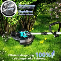 Olubfdh 3-in-1 akkumulátoros fűszegélynyíró - 21V 1000W, brushless motor, 2×4,0 Ah 4