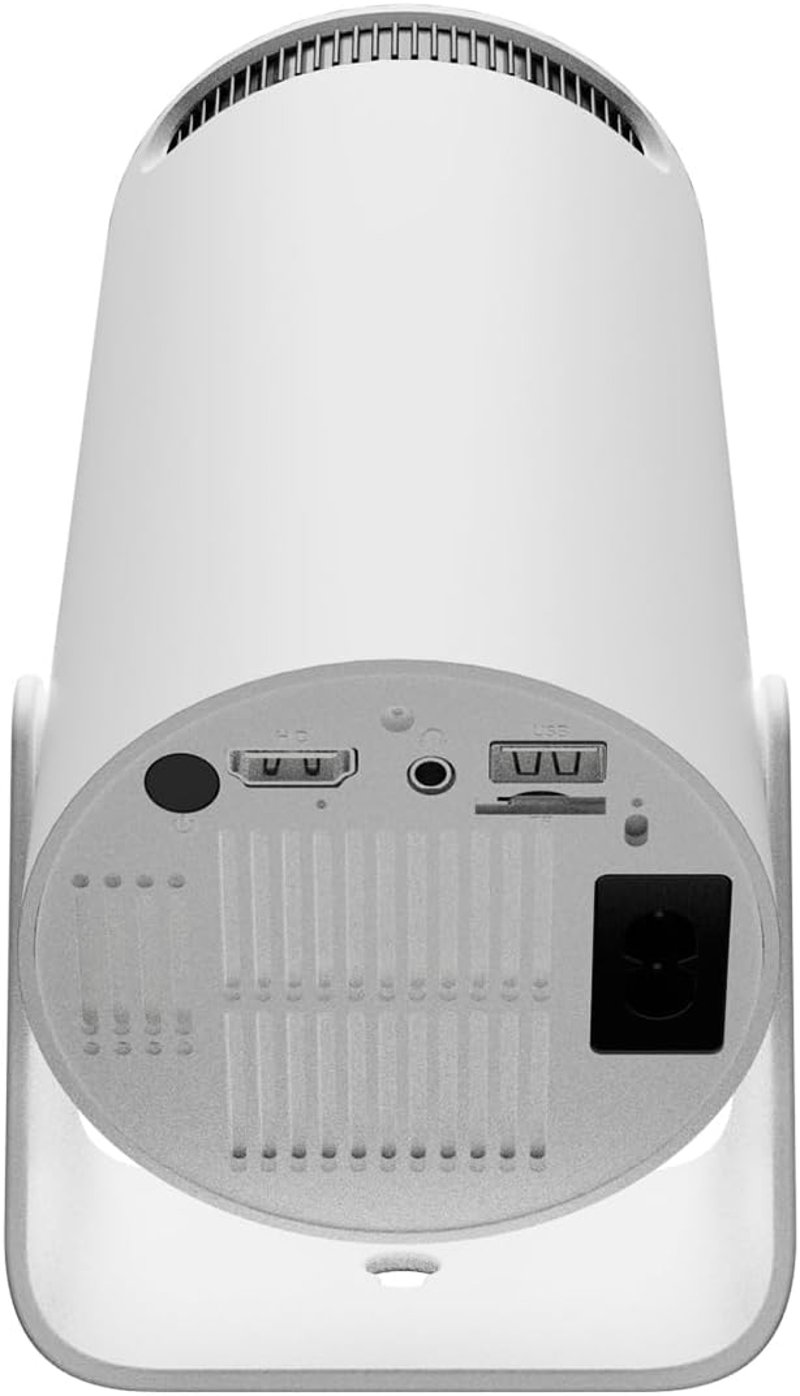Olymmons HY300 Pro Mini Hordozható Projektor WiFi 6 Bluetooth 5.0 1080P 4K Android 11 Fehér - G1