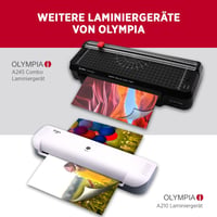 Olympia A 230 Laminálógép 4 az 1-ben | Meleg és Hideg Laminálás | A4 Laminálógép Saroklekerekítővel - Single 8