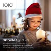 Súprava 3 ks LED sviečok z pravého vosku Olympia IOIO s diaľkovým ovládaním, LED diódami s meniacimi sa farbami, efektom blikajúceho plameňa a funkciou časovača 5