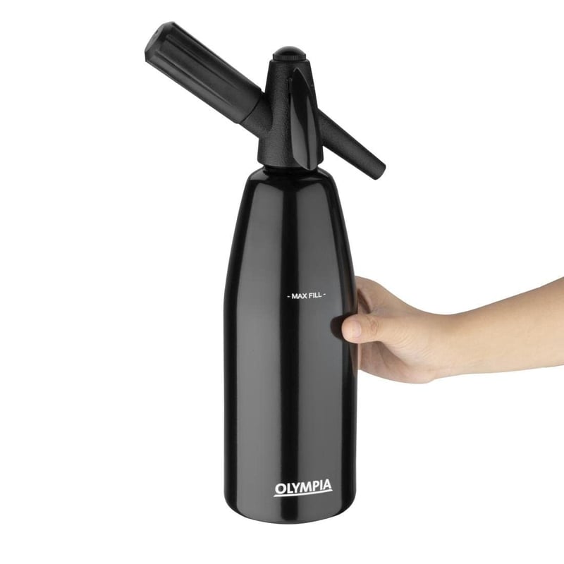 Olympia Soda Siphon 1L fekete szódásifon szódavízhez