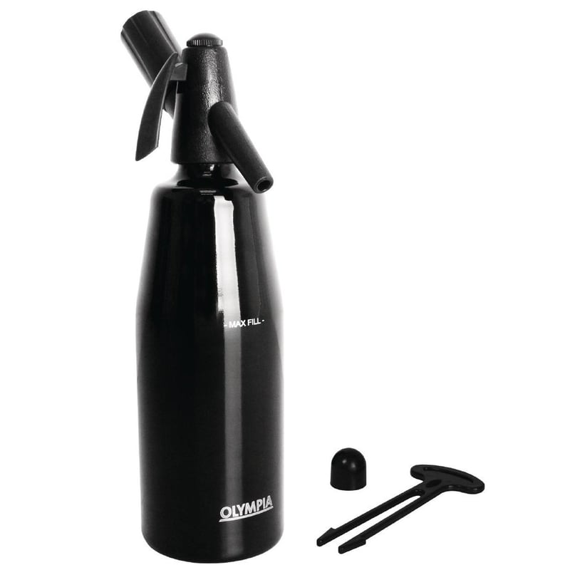 Olympia Soda Siphon 1L fekete szódásifon szódavízhez