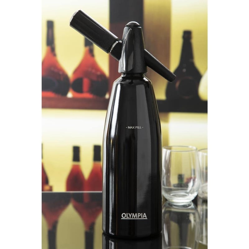 Olympia Soda Siphon 1L fekete szódásifon szódavízhez