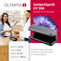 Olympia UV 586 bankjegyvizsgáló 9 W UV lámpával 2