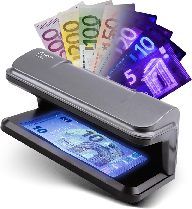 Olympia UV 586 bankjegyvizsgáló 9 W UV lámpával