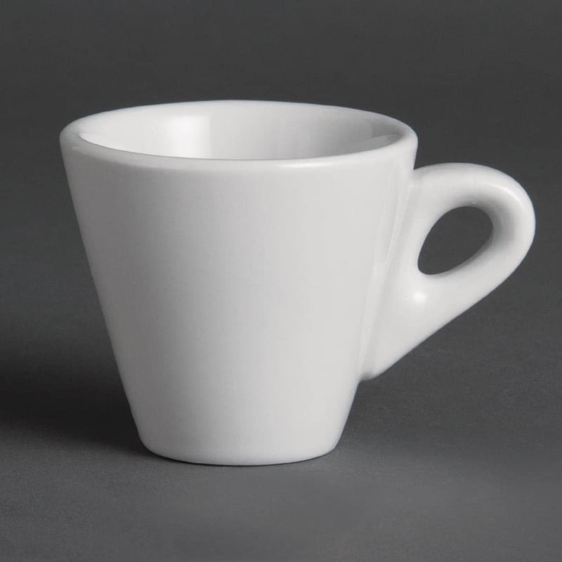 Olympia Whiteware Espresso Csészekészlet 60ml 12 Darab Porcelán Fehér