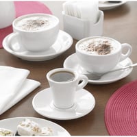 Olympia Whiteware Espresso Csészekészlet 60ml 12 Darab Porcelán Fehér 4