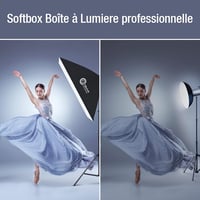OMBAR 50x70 cm Softbox Szett Fotóstúdióhoz - 135W 5500K Nappali Fényű E27 Lámpával és Hordtáskával - Professzionális Portré és Videó Fotózás 6
