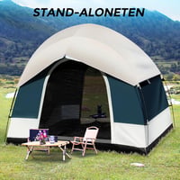 Omikrafto Univerzális SUV Sátor 6 Személyes - Autós Kemping Sátor Esővédő Tetővel, 4 Évszakos, Vízálló, 250x250x200cm, Autóhoz, Kisbuszhoz 2