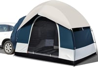 Omikrafto Univerzális SUV Sátor 6 Személyes - Autós Kemping Sátor Esővédő Tetővel, 4 Évszakos, Vízálló, 250x250x200cm, Autóhoz, Kisbuszhoz 1