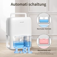 OMISOON 1800ml Elektromos Páramentesítő Hálószobához Fürdőszobához Csendes 5