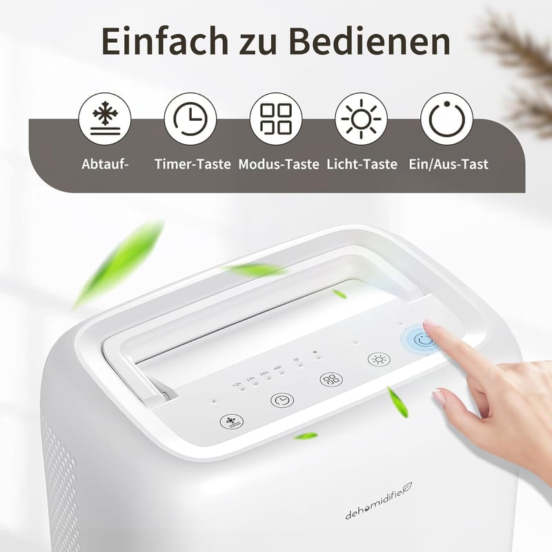 OMISOON 1800ml Elektromos Páramentesítő Hálószobához Fürdőszobához Csendes